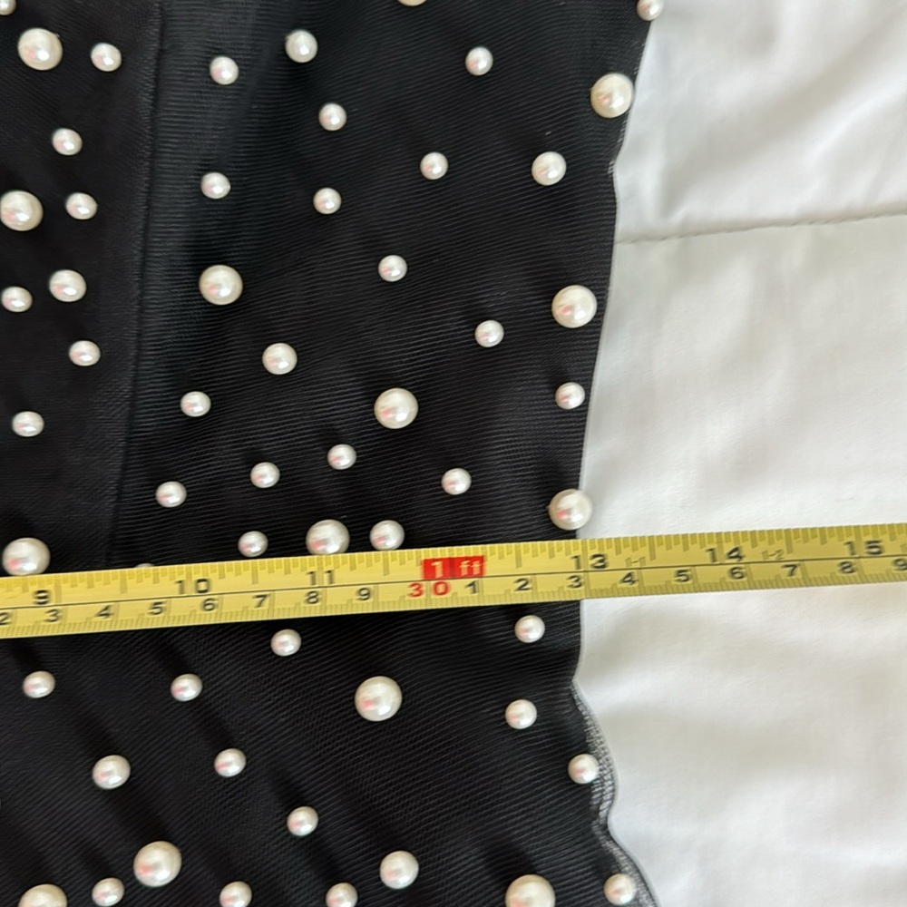 BCBGMaxAzzria Pearl Tulle Mesh Dress Size 0 - Picture 14 of 15